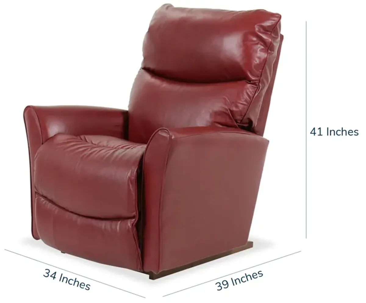 Rowan Wine Leather Recliner