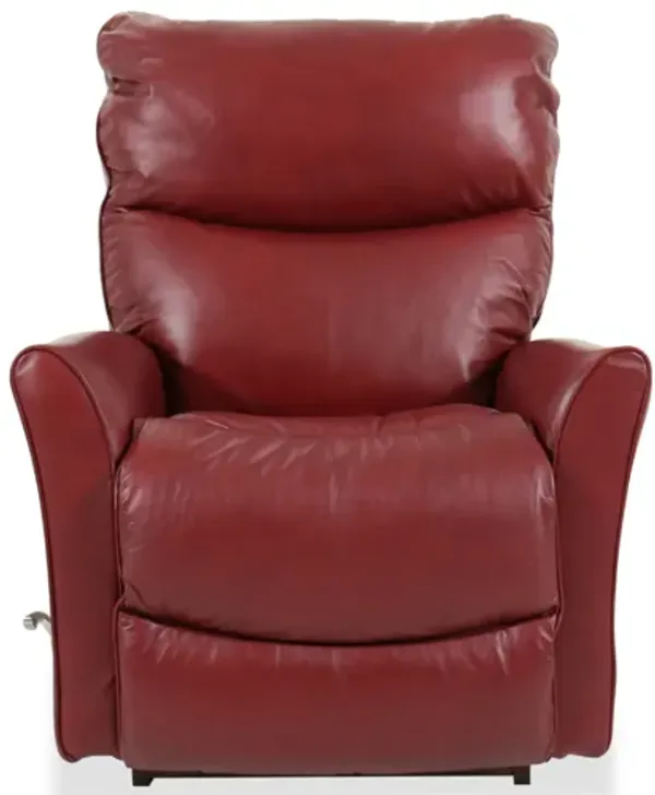 Rowan Wine Leather Rocking Recliner