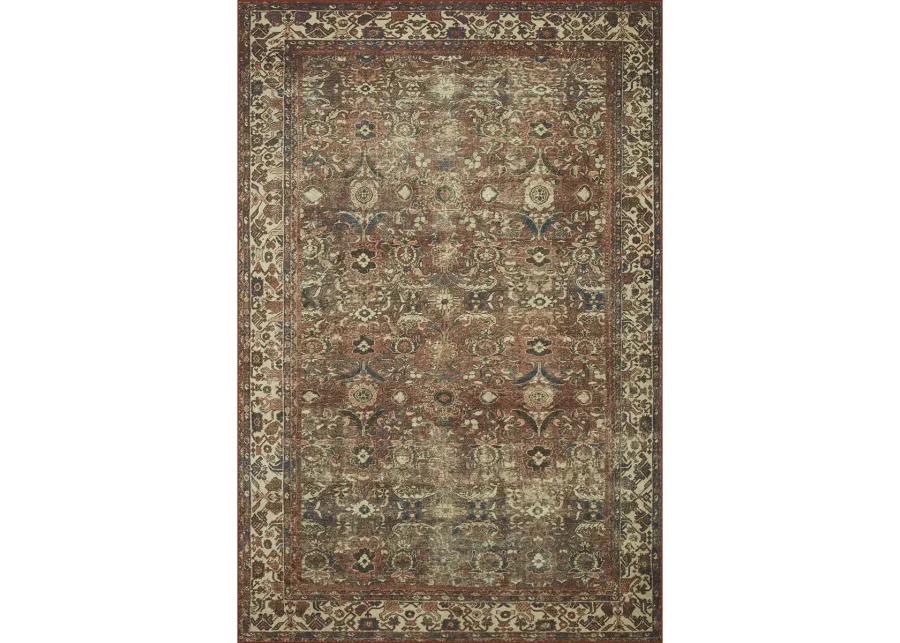 Banks BAN04 Brick/Ivory 5' x 7'6" Rug