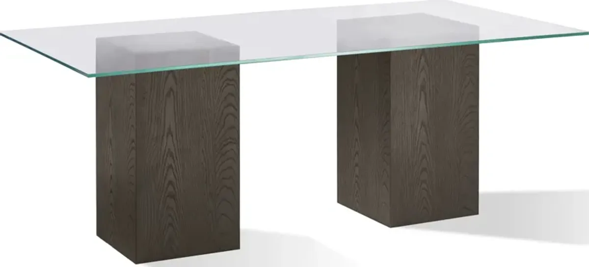 Modesto Rectangular Glass Top Dining