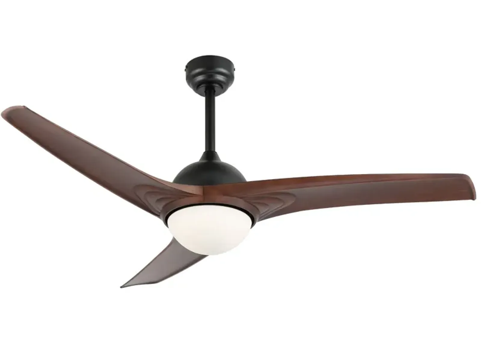 Sully Contemporary Industrial Iron/Plastic Integrated LED Ceiling Fan