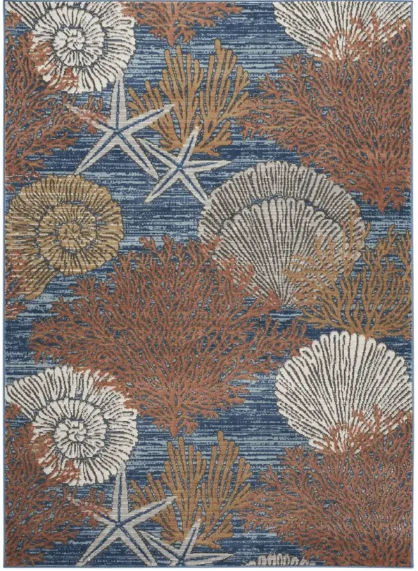Seaside SDS04 Blue/Multicolor 4' x 6' Rug