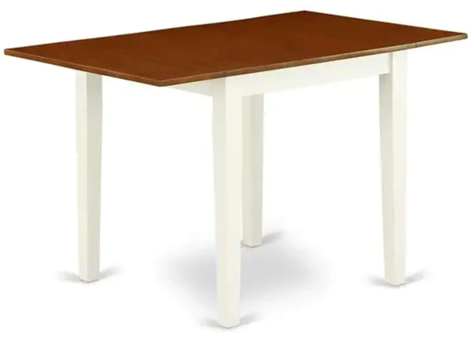 East West Furniture Dining Table Buttermilk & Cherry, NDT-WHI-T