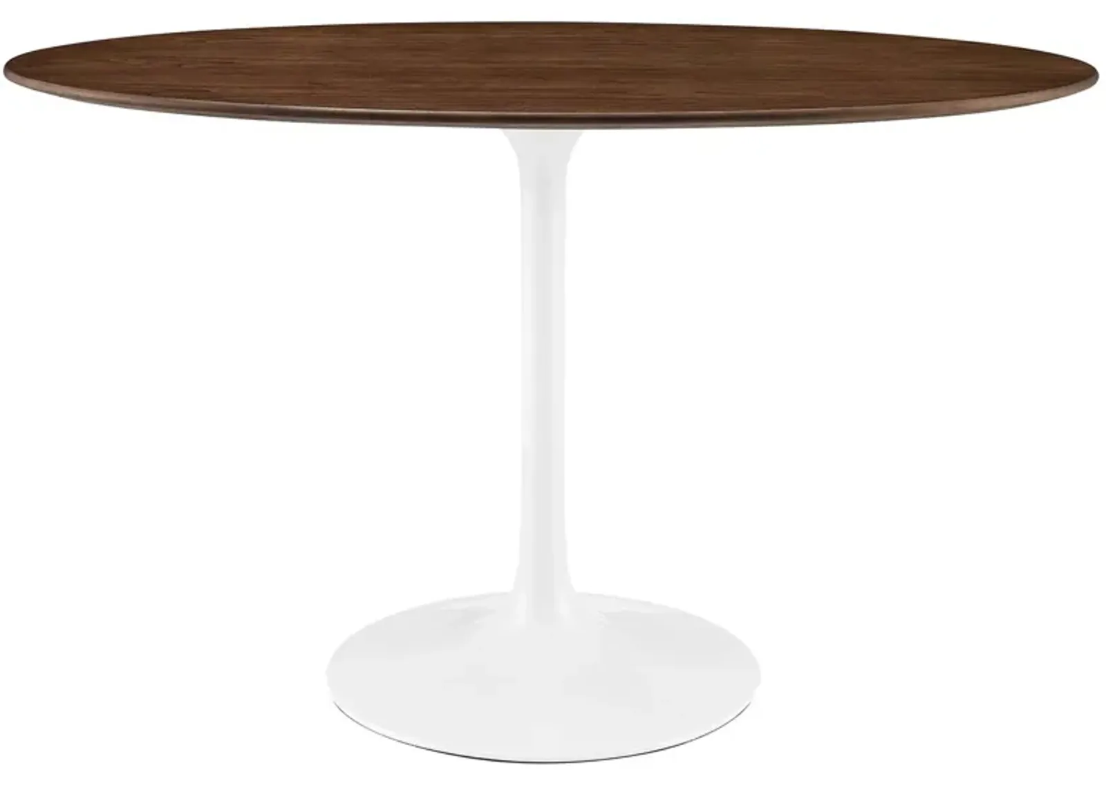 Modway - Lippa 48" Oval Wood Grain Dining Table Walnut