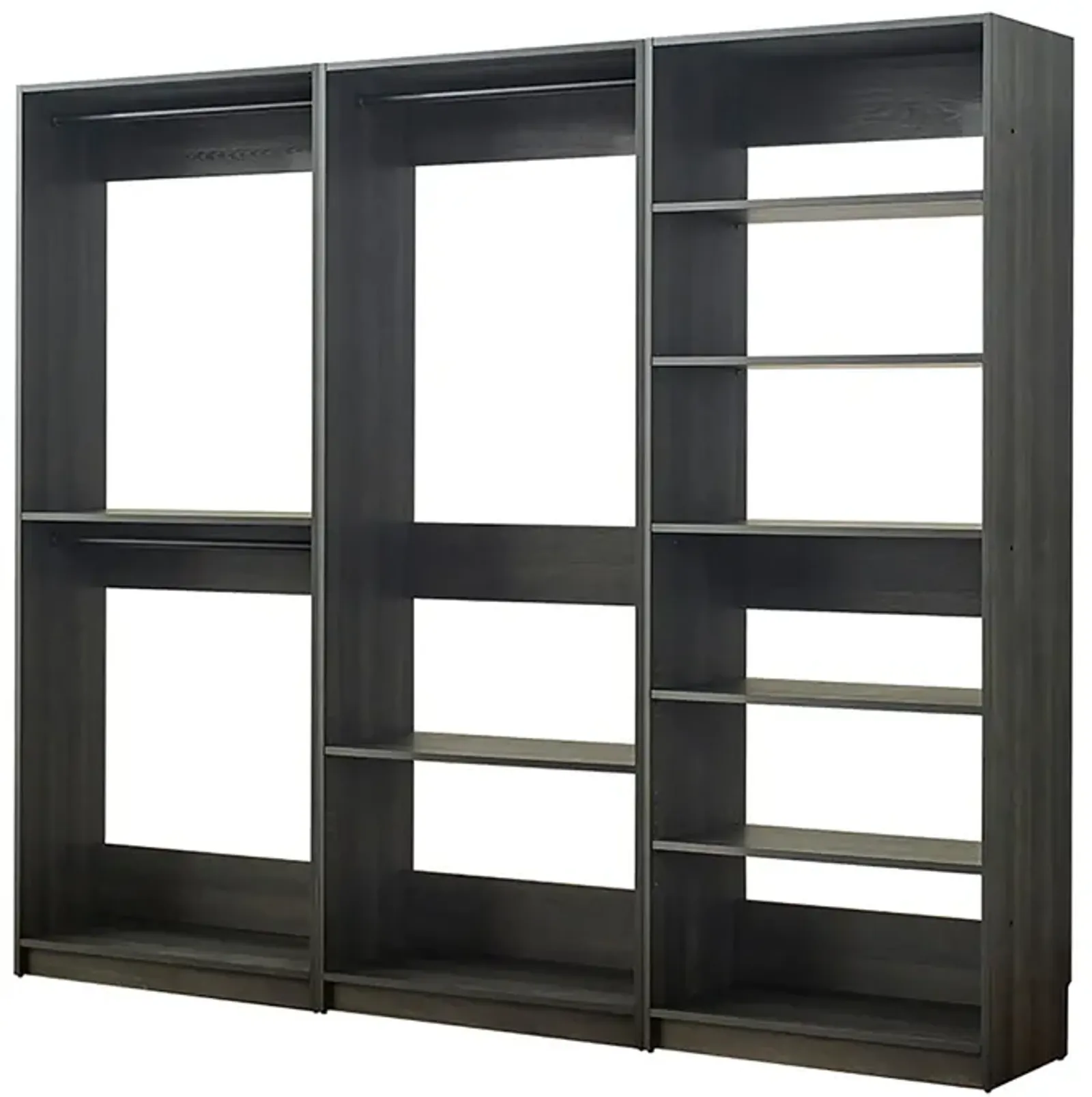 Prosper Gray Freestanding Walk in Wood Closet System