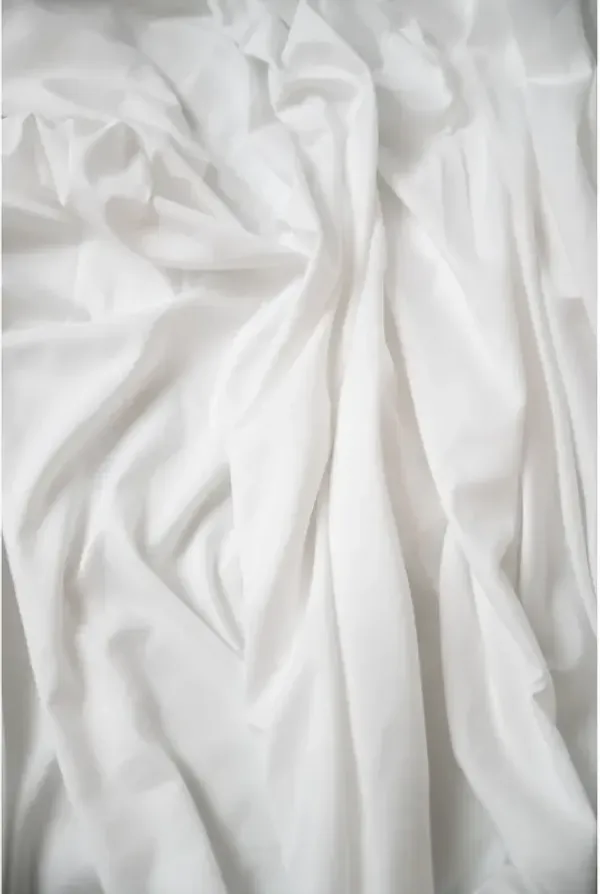 4-Piece White Bamboo Full Hypoallergenic Sheet Set