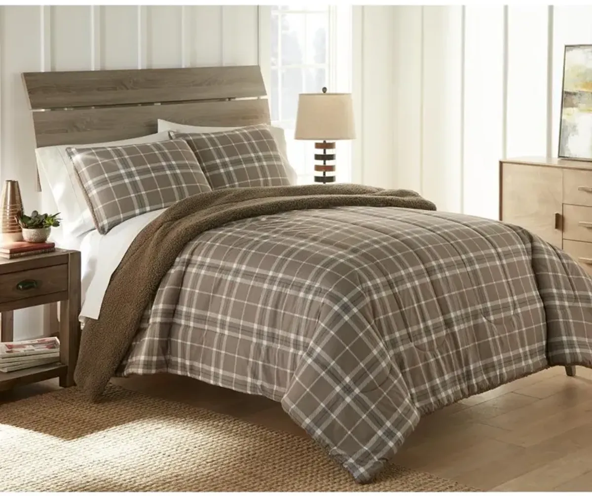 Micro Flannel Reverse to Sherpa Comforter Set