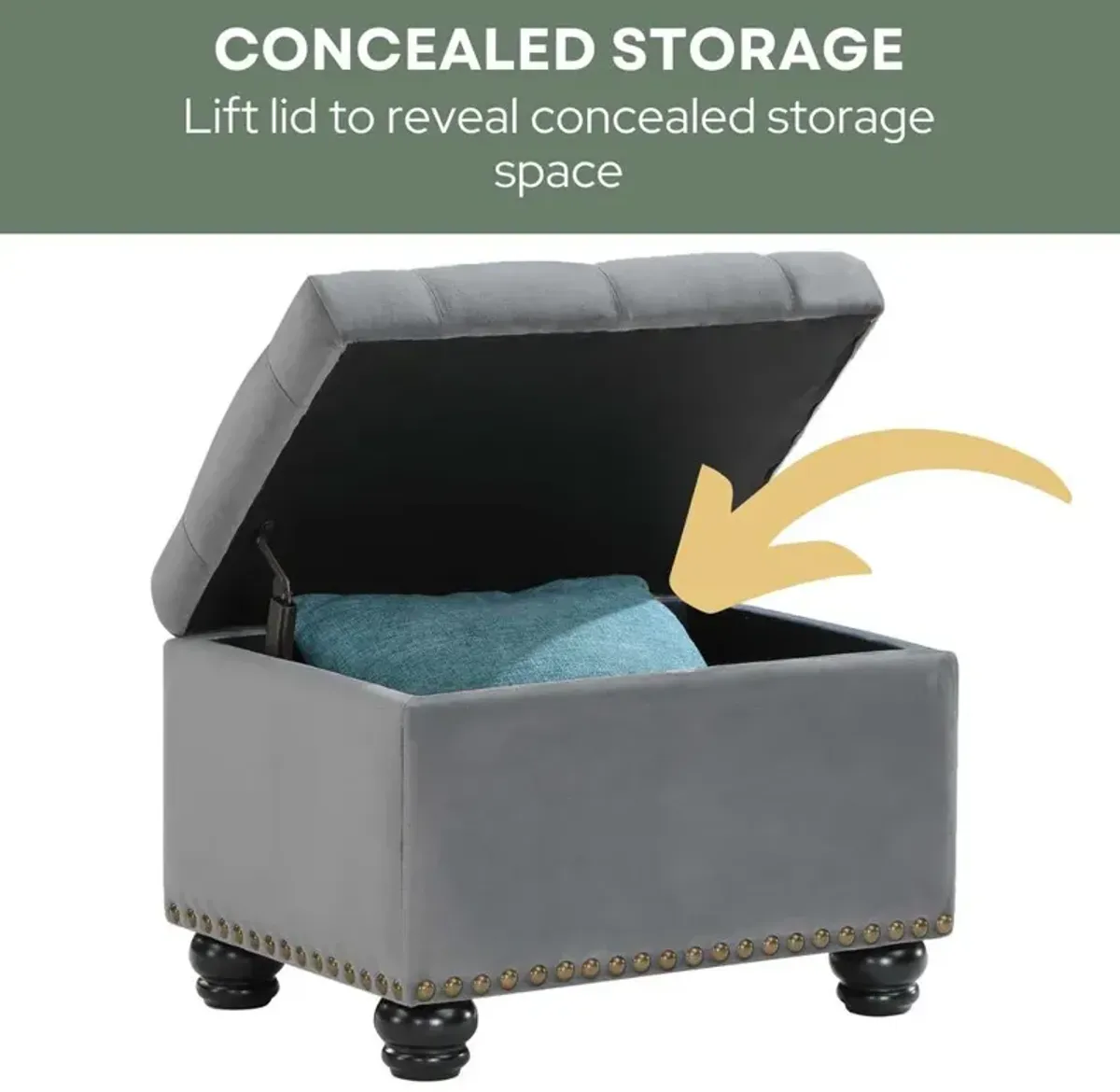 Convience Concept, Inc. 5th Avenue Storage Ottoman