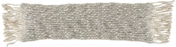 ANGORA 16x24 PILLOW POLYESTER - SILVER GRAY