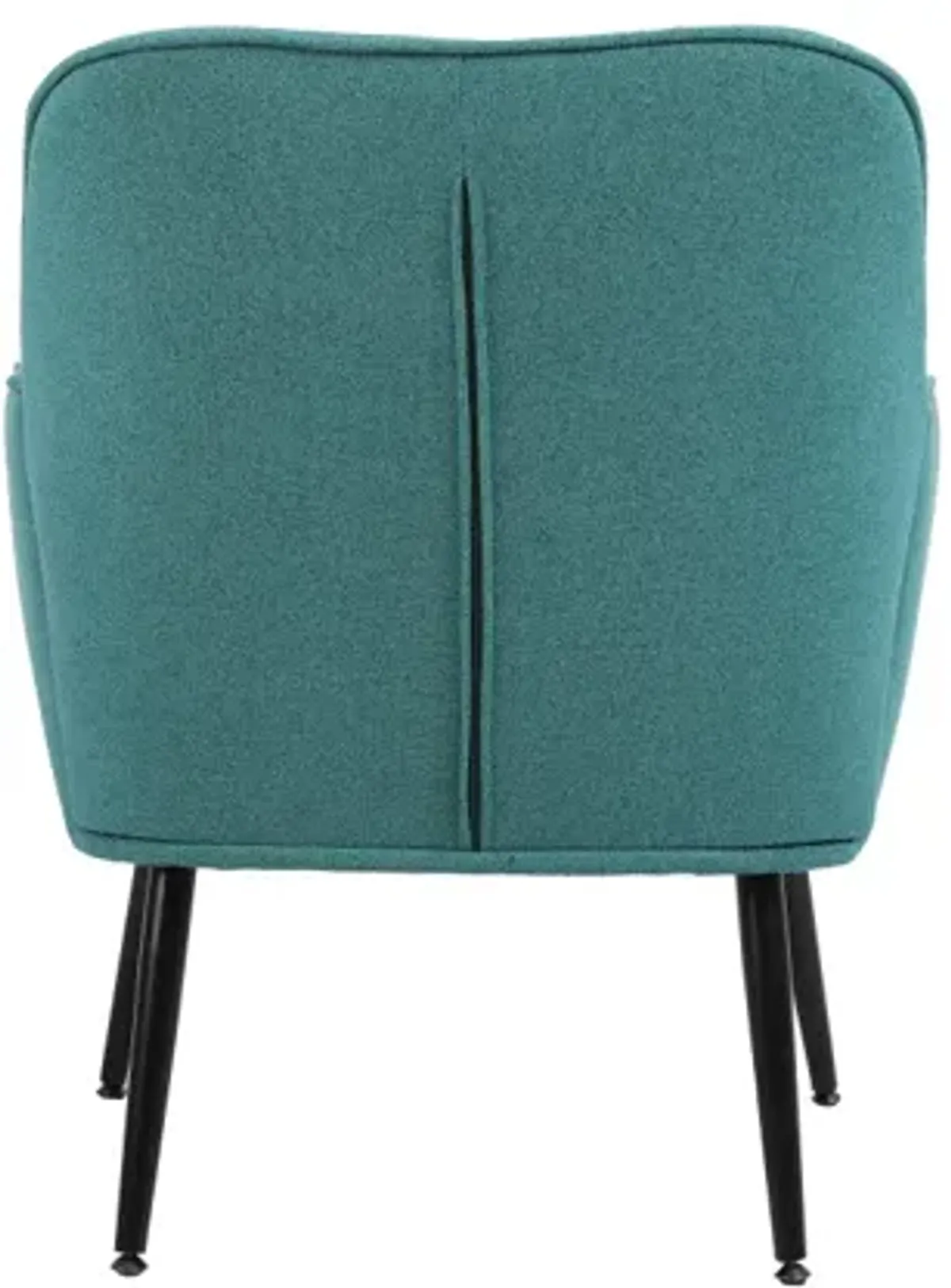 Modern Mid Century Chair Velvet Sherpa Armchair For Living Room Bedroom Office Easy Assemble(Green)