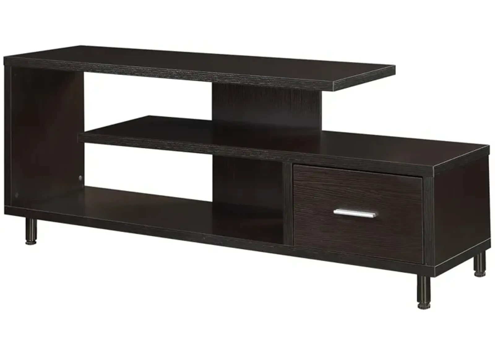 Convenience Concepts Seal II 1 Drawer 60 inch TV Stand with Shelves