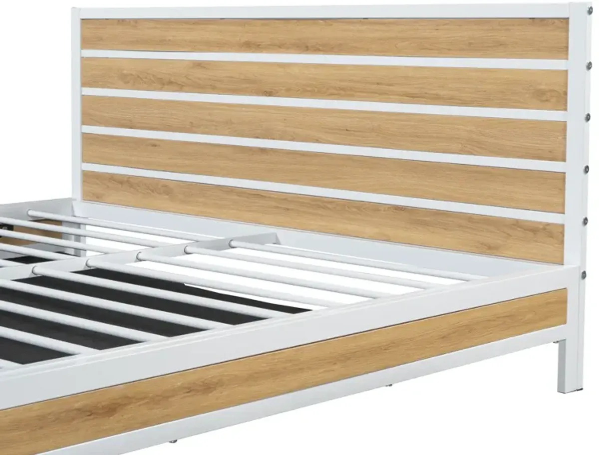 Merax Metal Platform Bed with Storage