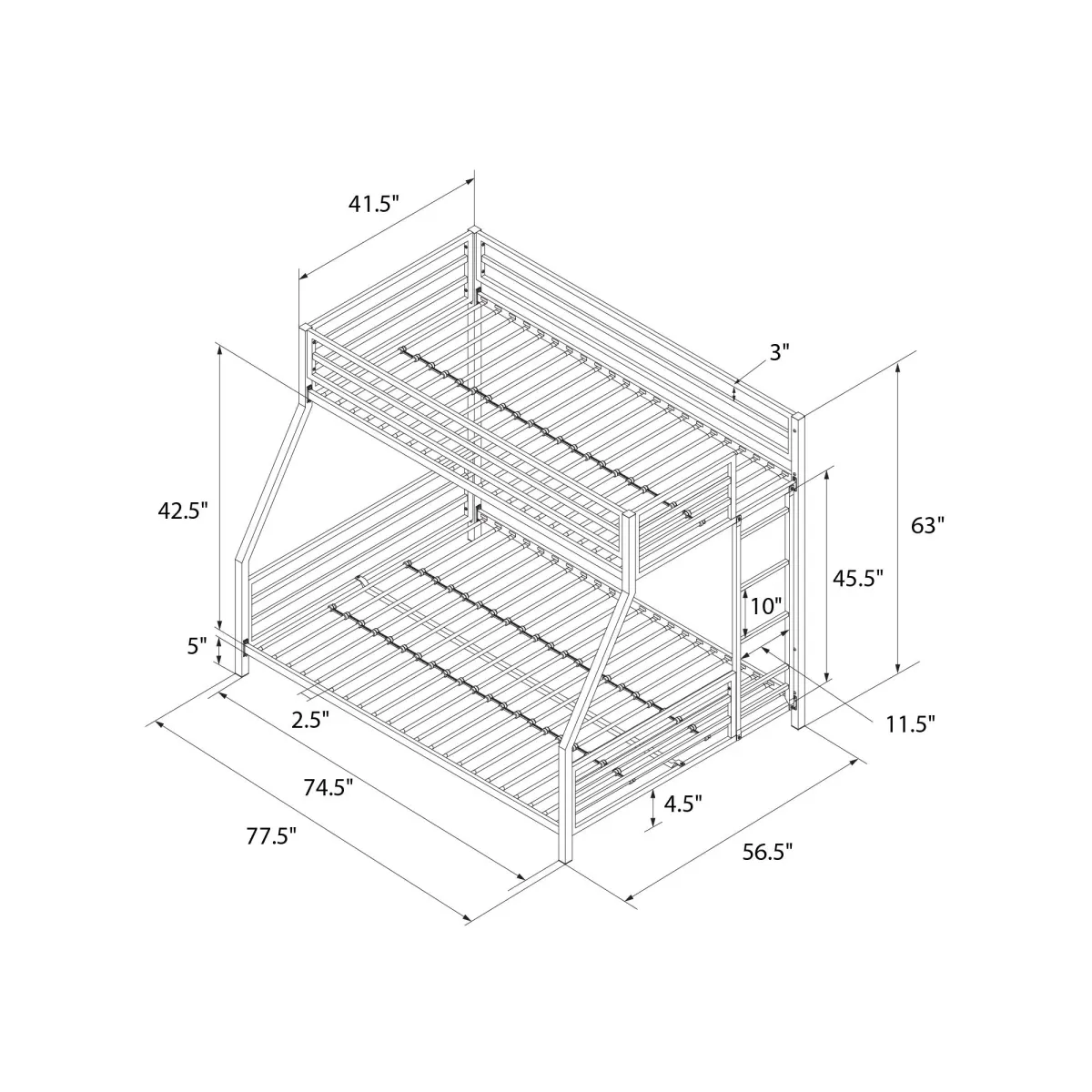 Signature Sleep Coen Metal Bunk Bed