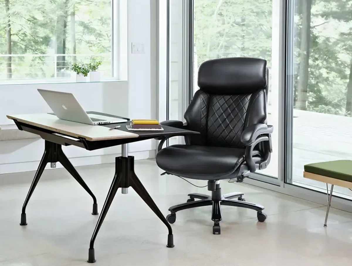 Big and Tall Executive Office Chair, High Back Computer Desk Chair With Extra Wide Seat, 400lbs