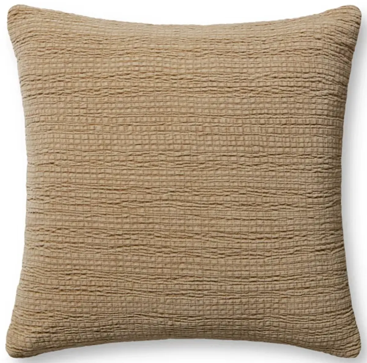 Gale PMH0050 Latte 22''x22'' Down Pillow by Magnolia Home by Joanna Gaines x Loloi
