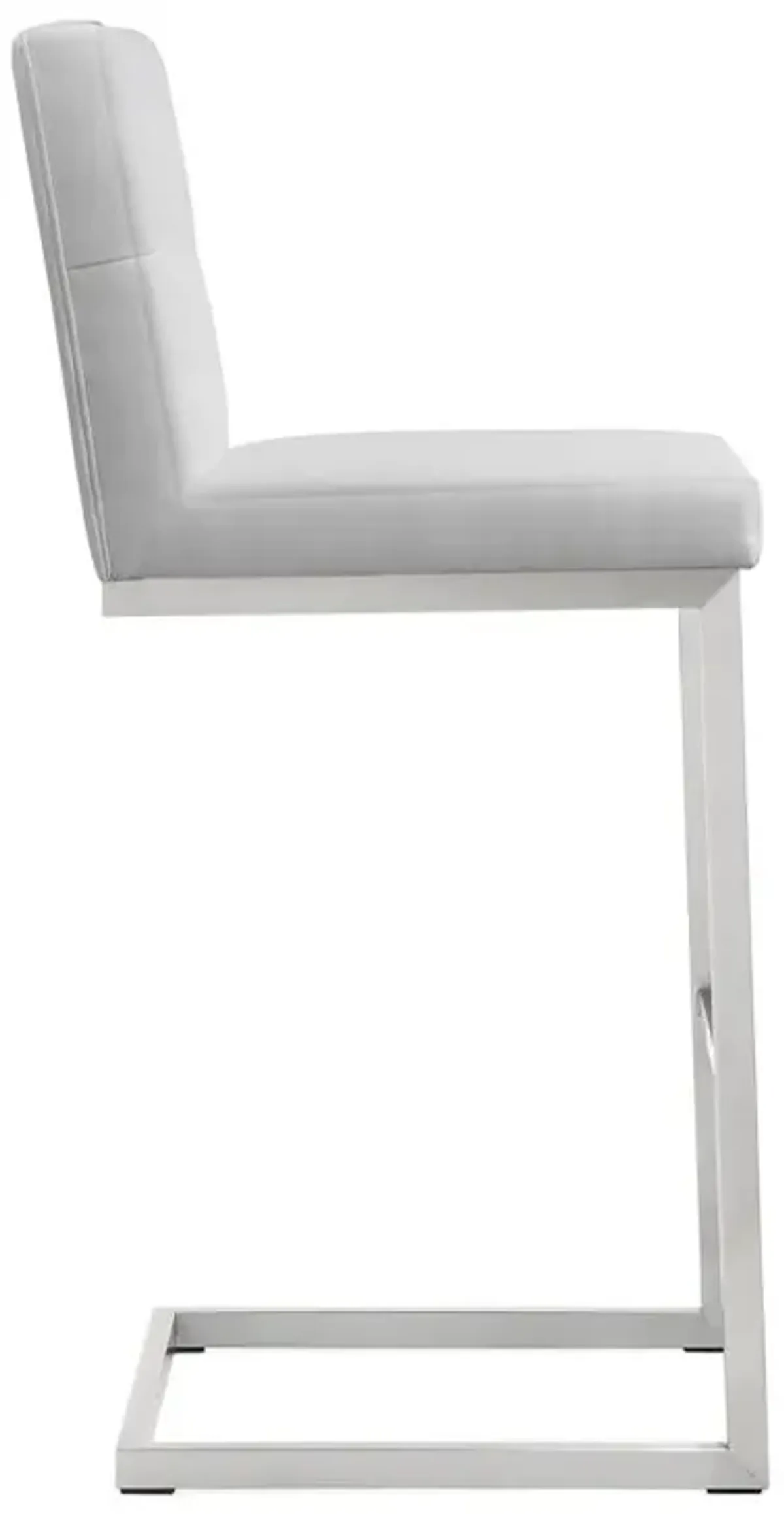 Belen Kox White Stainless Steel Barstool Set, Belen Kox