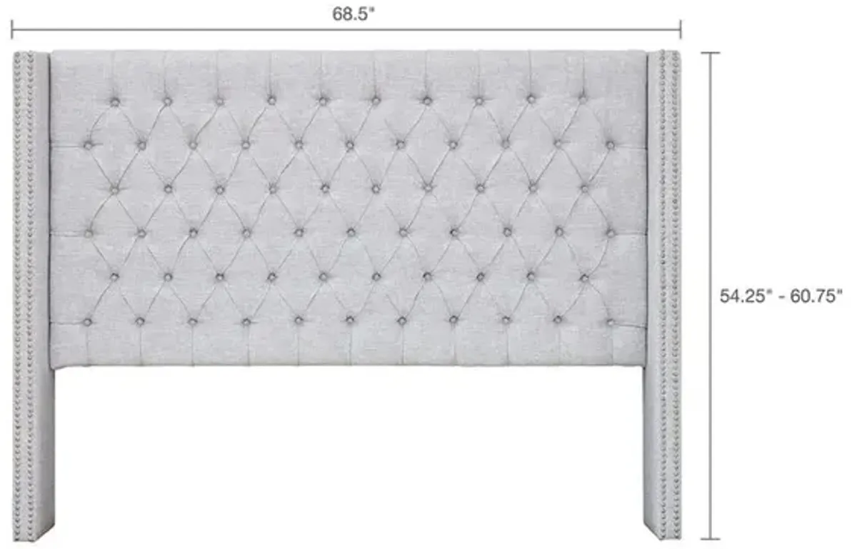 Belen Kox Amelia Queen Upholstered Wingback Headboard, Belen Kox