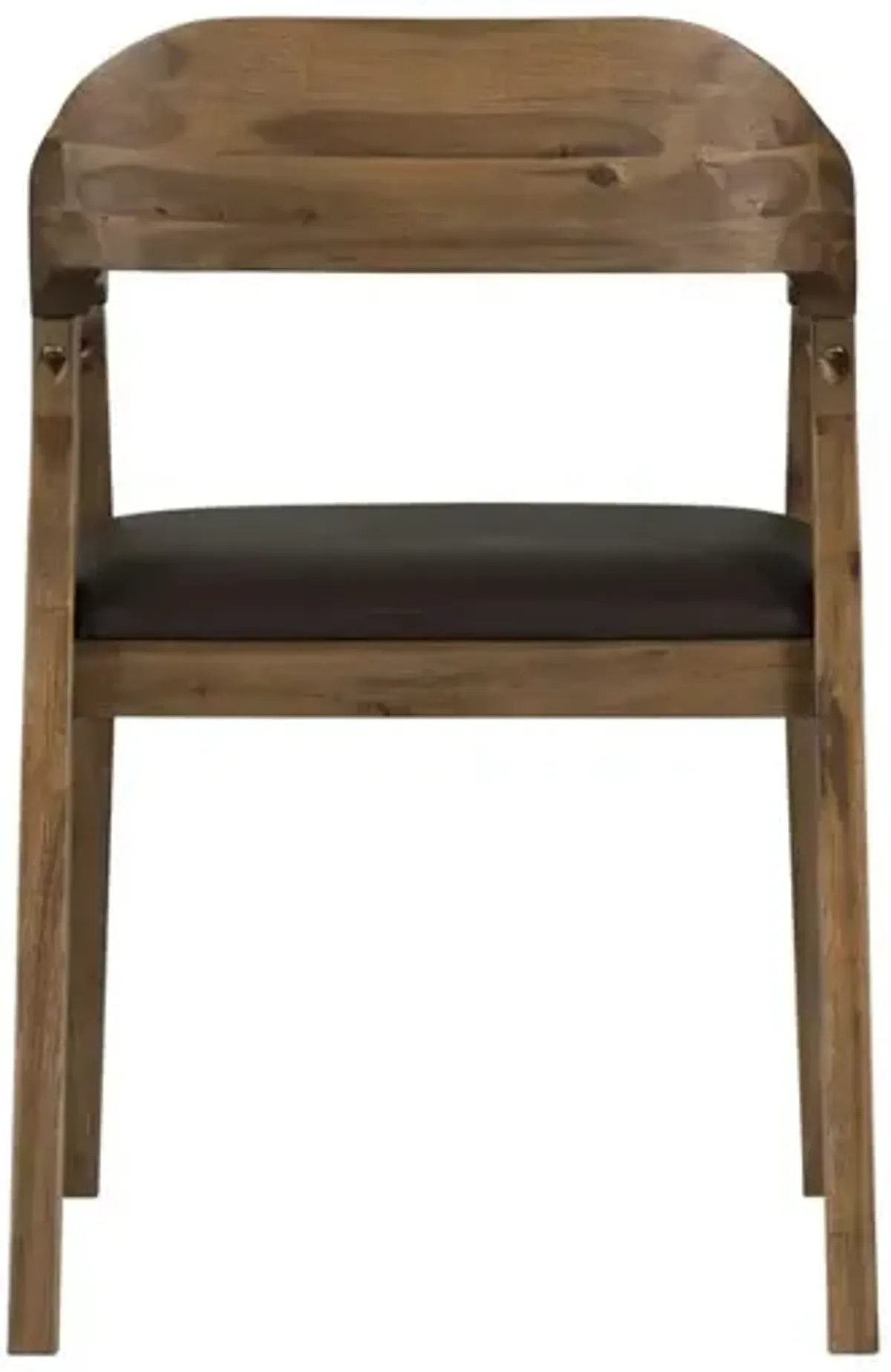 Boraam Rasmus Dining Arm Chair, Chestnut Wire-Brush