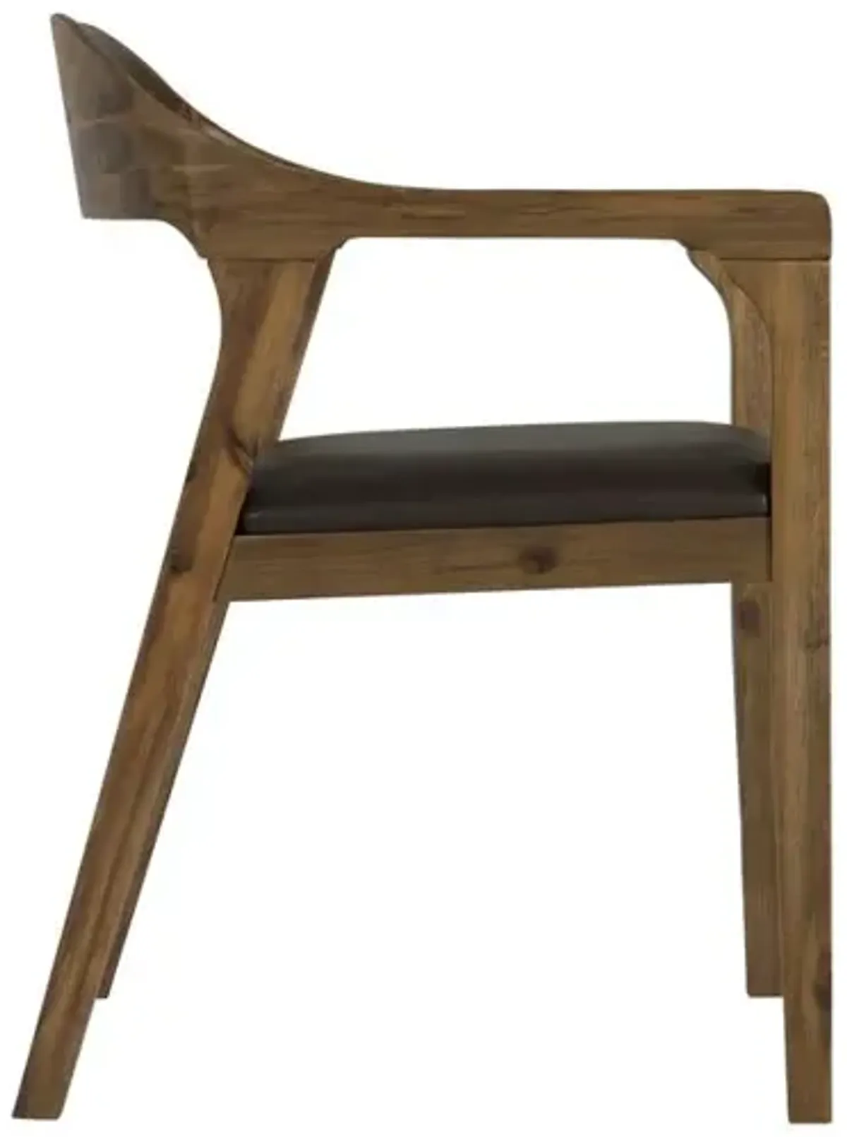 Boraam Rasmus Dining Arm Chair, Chestnut Wire-Brush