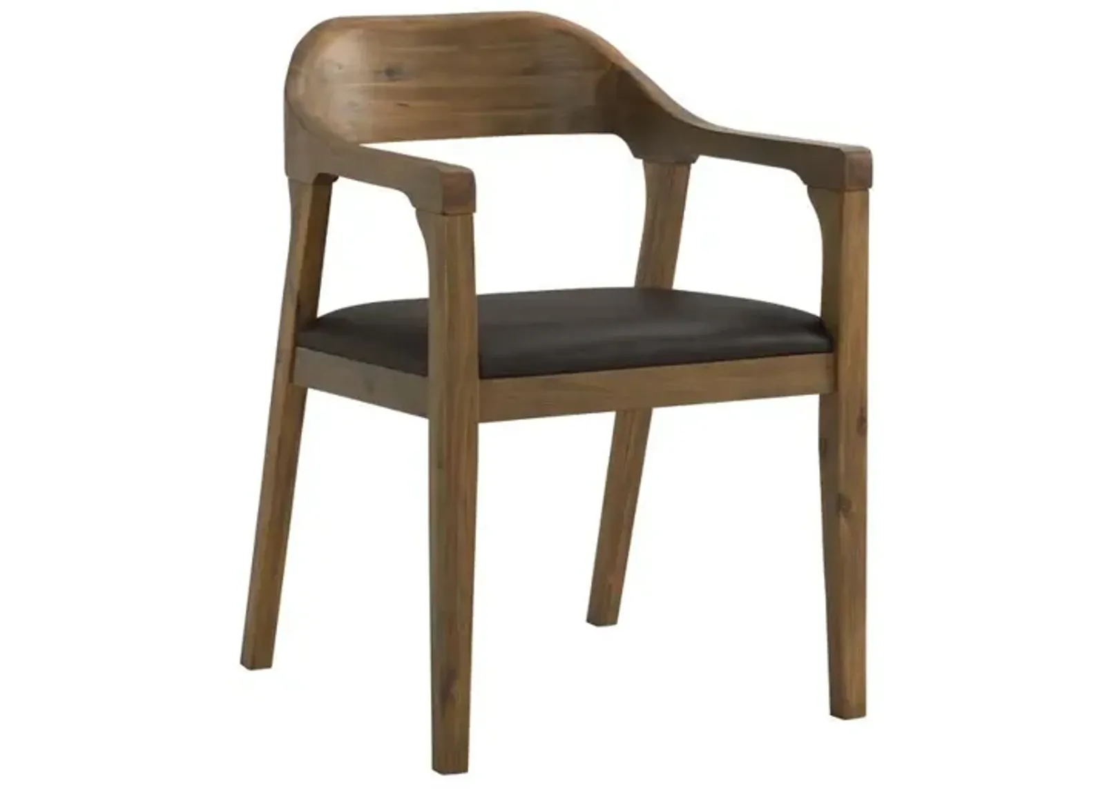 Boraam Rasmus Dining Arm Chair, Chestnut Wire-Brush