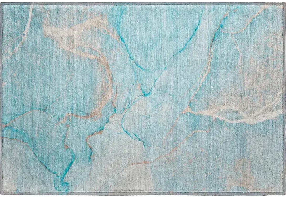 Odyssey OY7 Teal 20" x 30" Rug