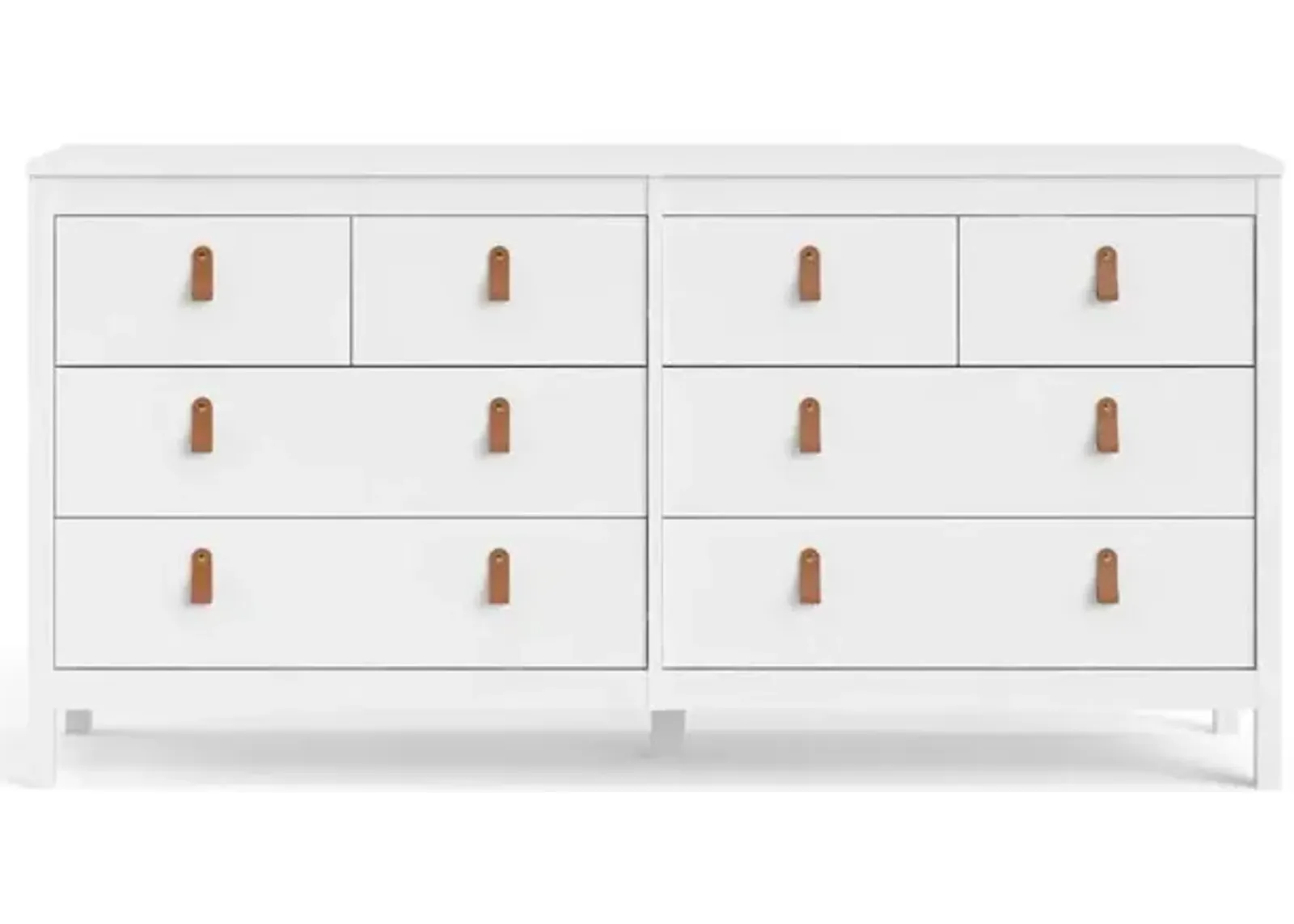 Tvilum Madrid 8 Drawer Double Dresser , White