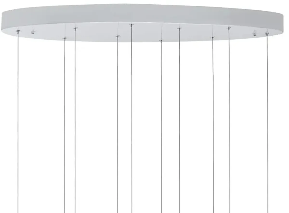 CWI Lighting Carolina LED Chandelier With Pewter Finish