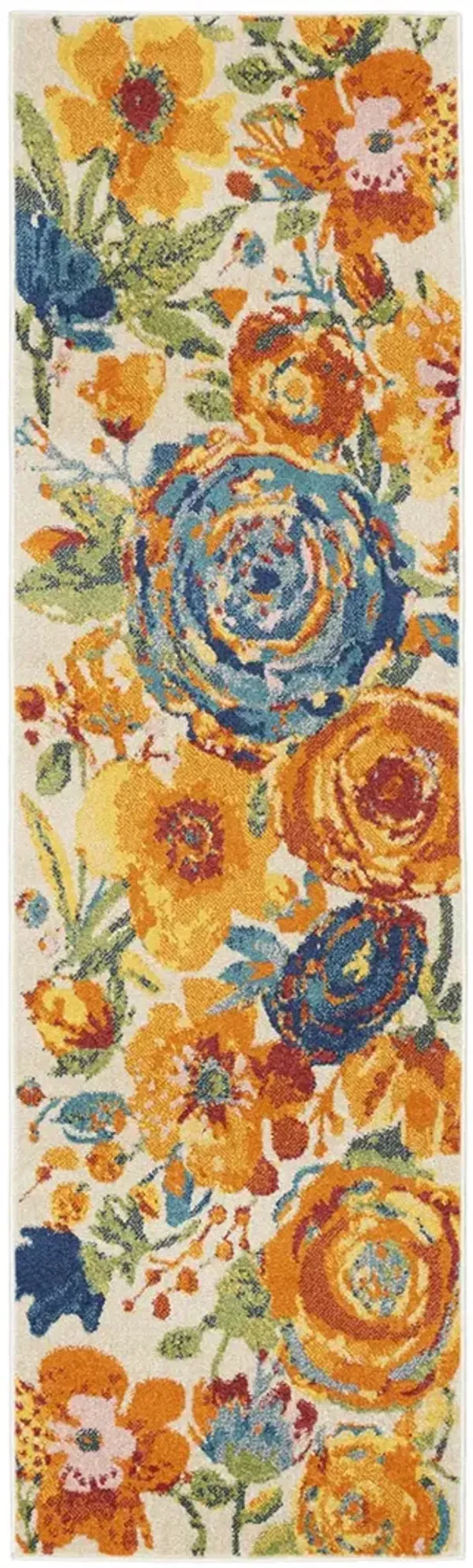 Allur ALR07 Ivory/Multicolor 2'3" x 7'6" Rug