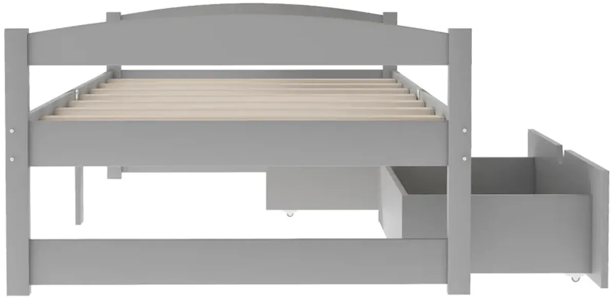 Merax Simple Style Platform Bed with Drawers