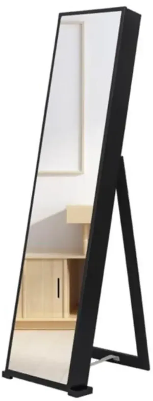LED Jewelry Cabinet Wall-Mounted or Freestanding Organizer with Mirror & Storage