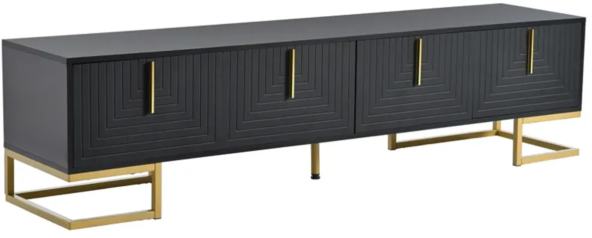Merax Media Console Table with Cabinets TV Stand