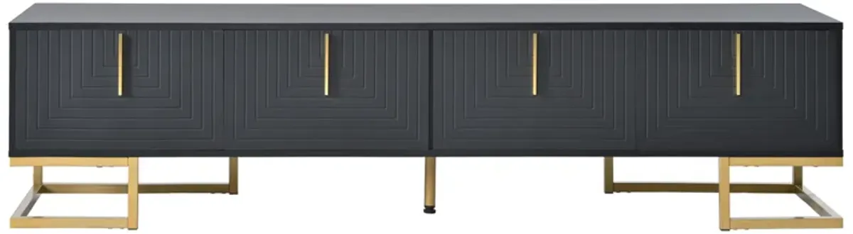 Merax Media Console Table with Cabinets TV Stand