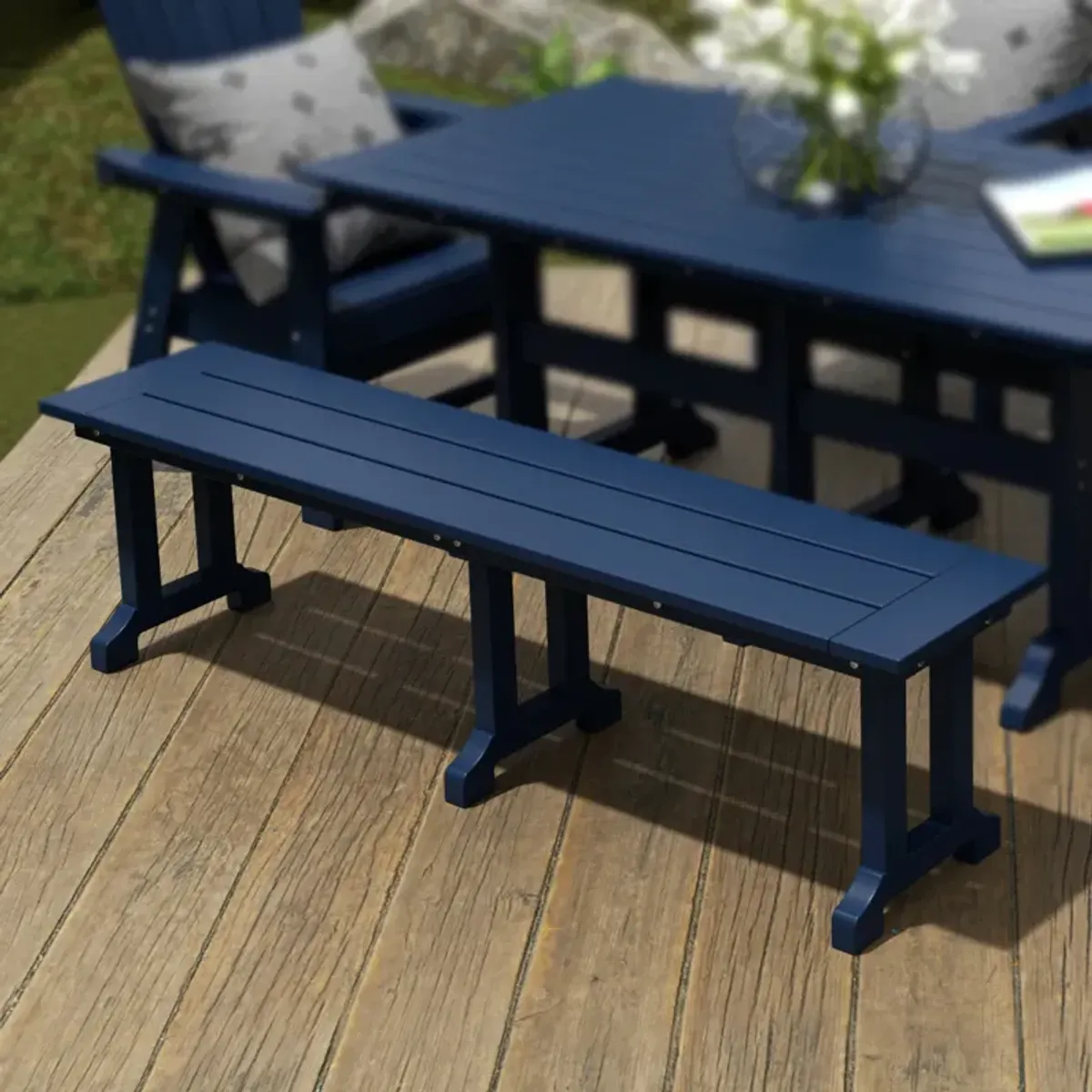 WestinTrends 65" Outdoor Dining Bench