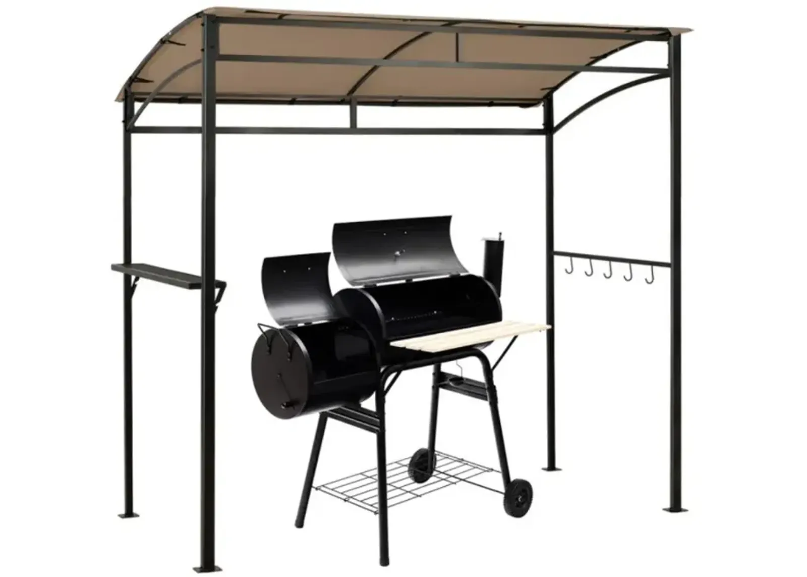 Hivvago 7 x 4.5 Feet Grill Gazebo Outdoor Patio Garden BBQ Canopy Shelter