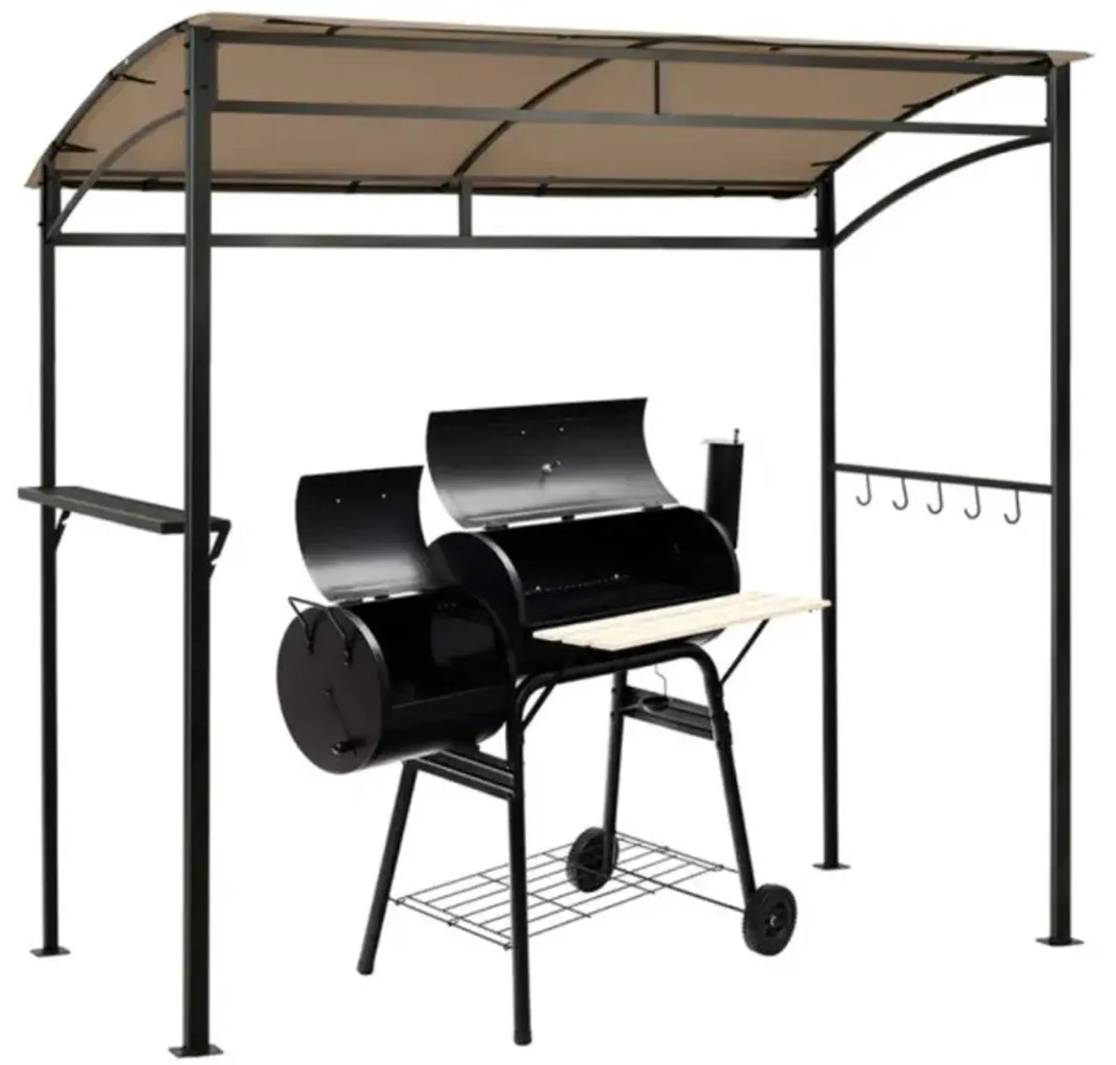 Hivvago 7 x 4.5 Feet Grill Gazebo Outdoor Patio Garden BBQ Canopy Shelter