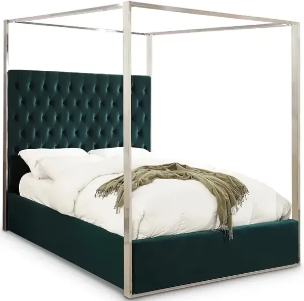 Meridian Furniture Porter Green Velvet King Bed