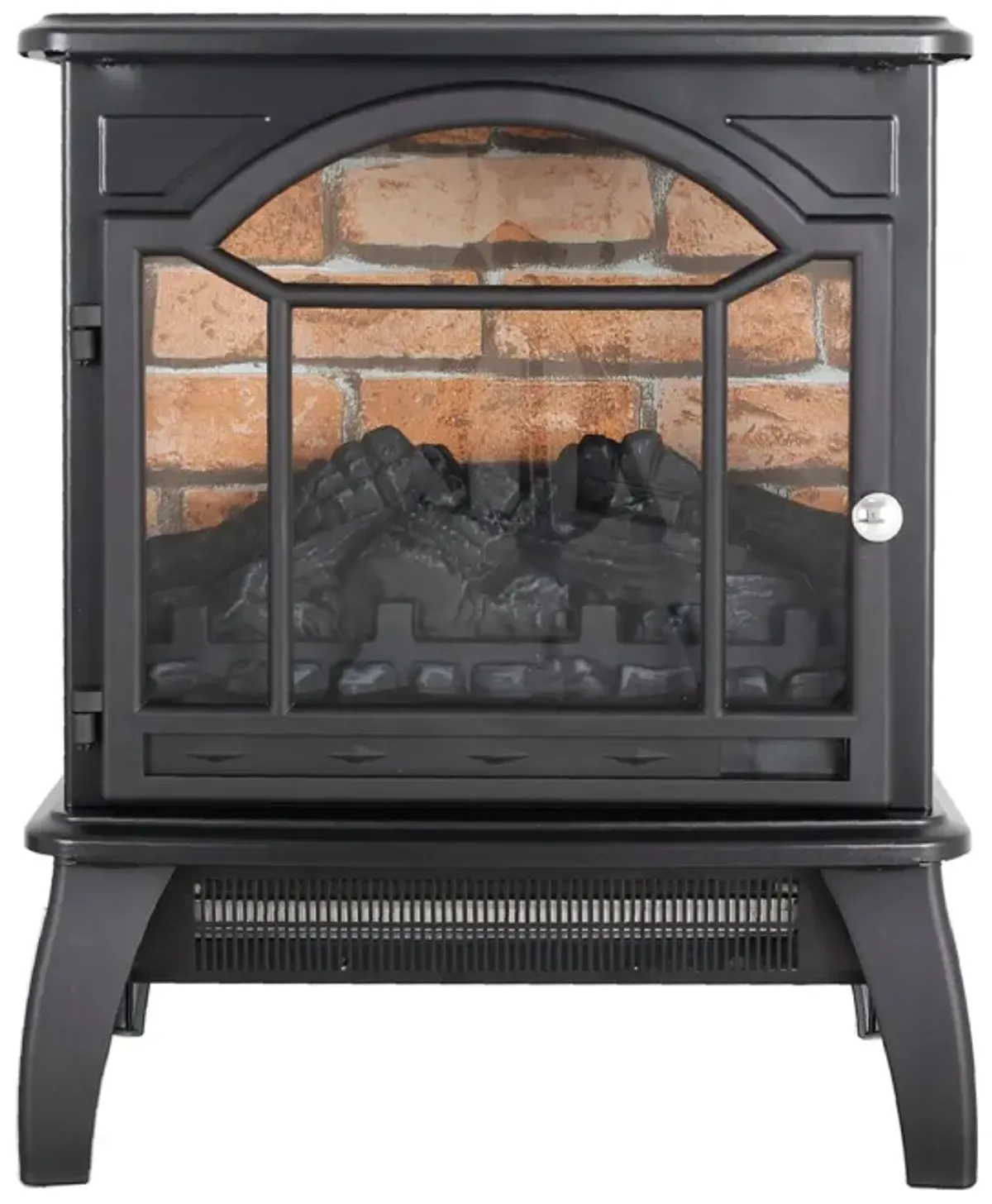 MONDAWE 18 Inch Antique Black 3D Infrared Electric Stove With Remote Control