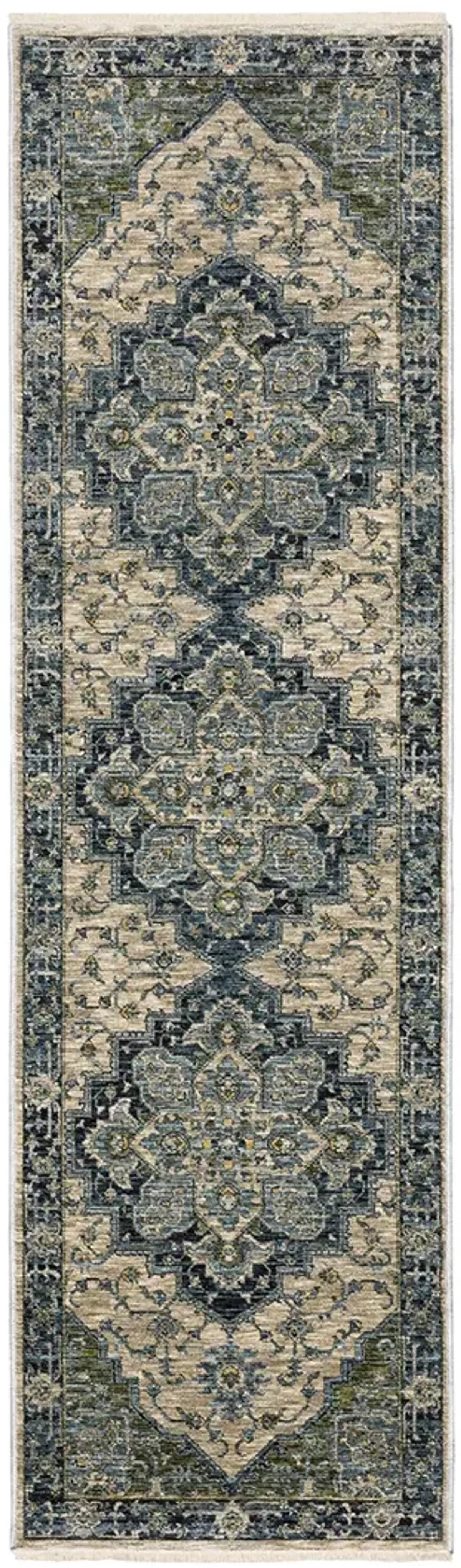 Aberdeen 2'3" x 7'6" Blue Rug