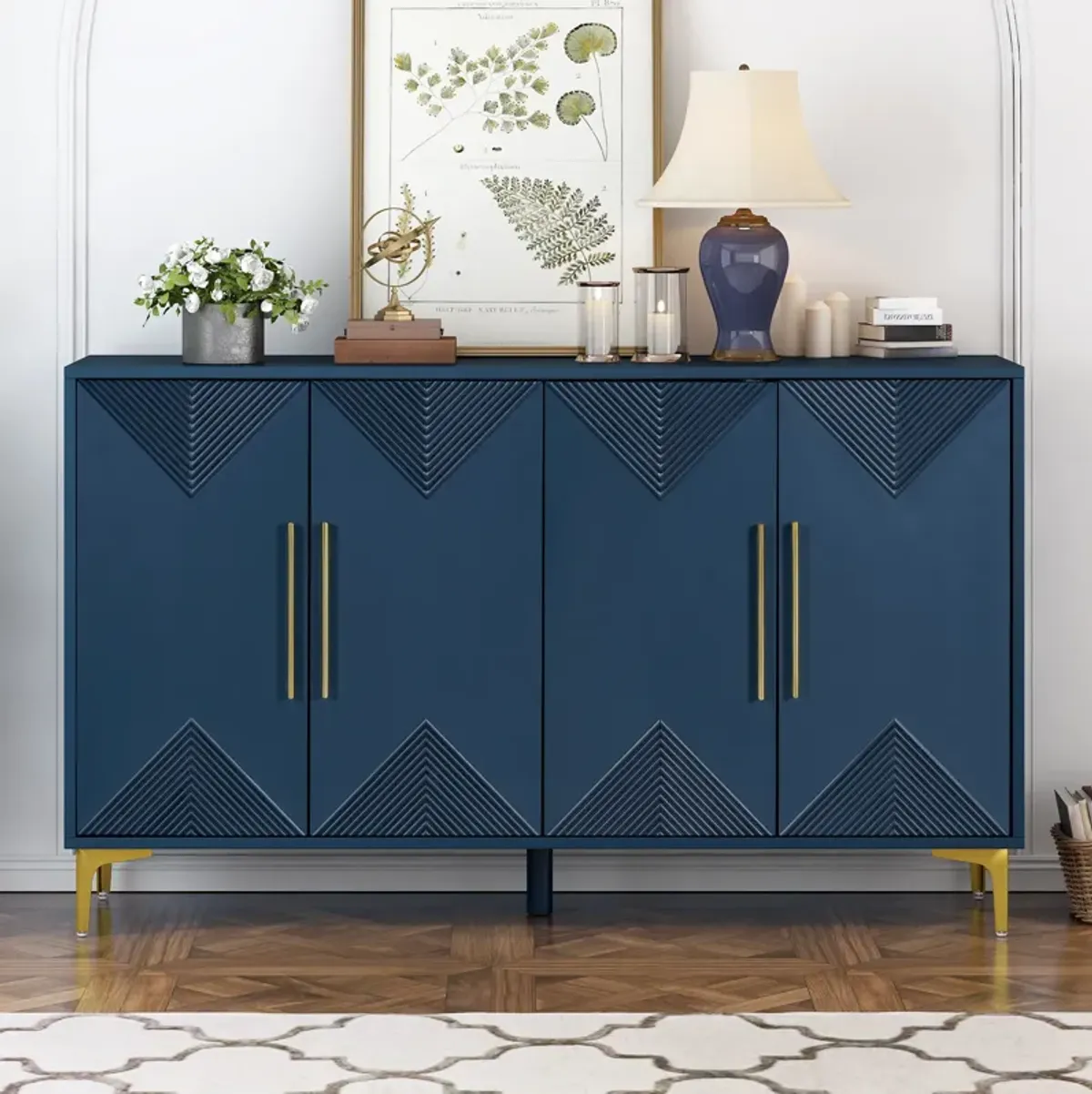 Merax Four-Door Cabinet  Storage Sideboard