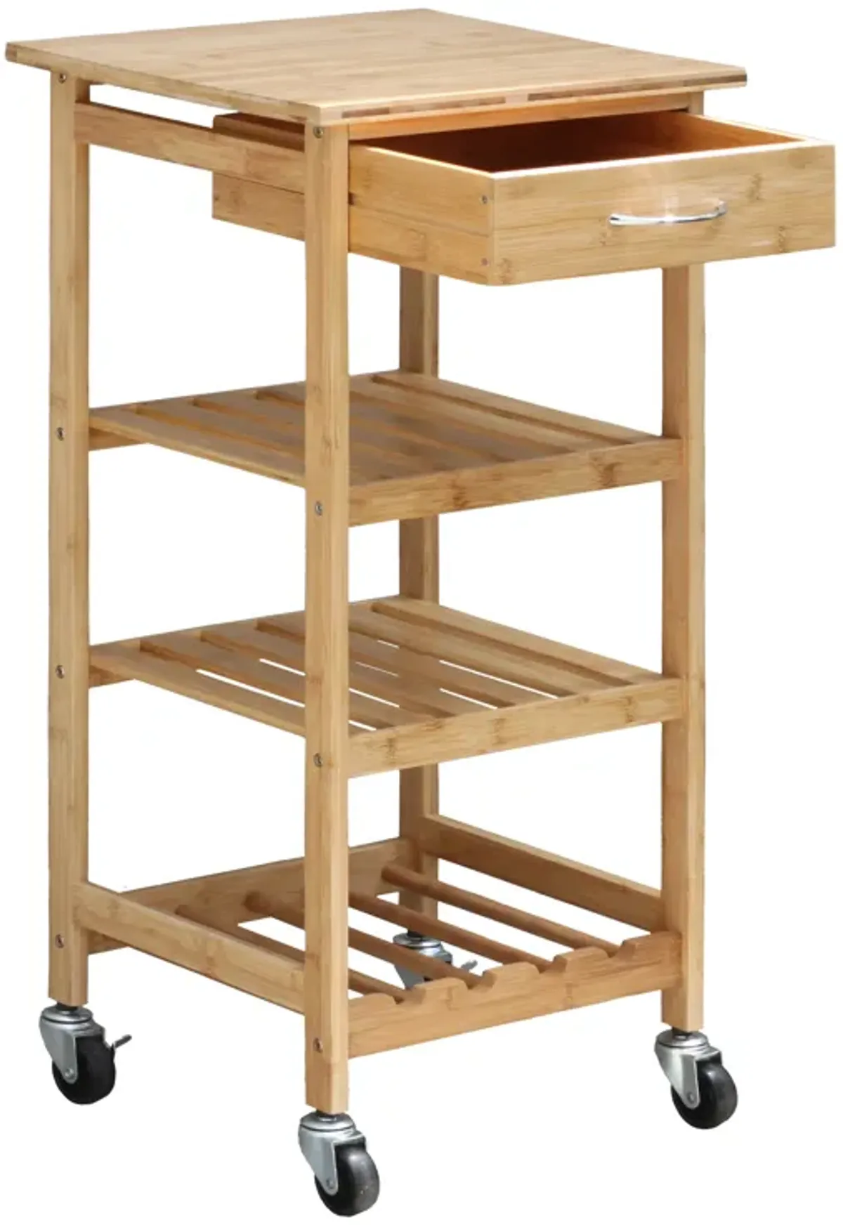 Oceanstar Bamboo Kitchen Trolley