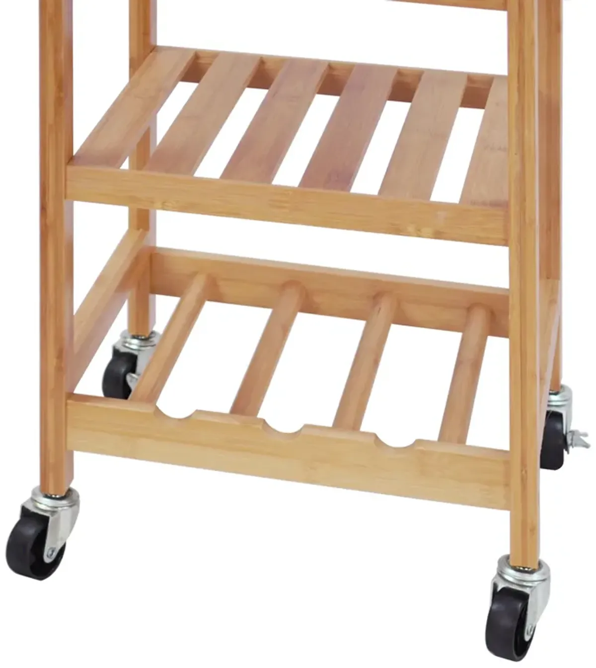 Oceanstar Bamboo Kitchen Trolley