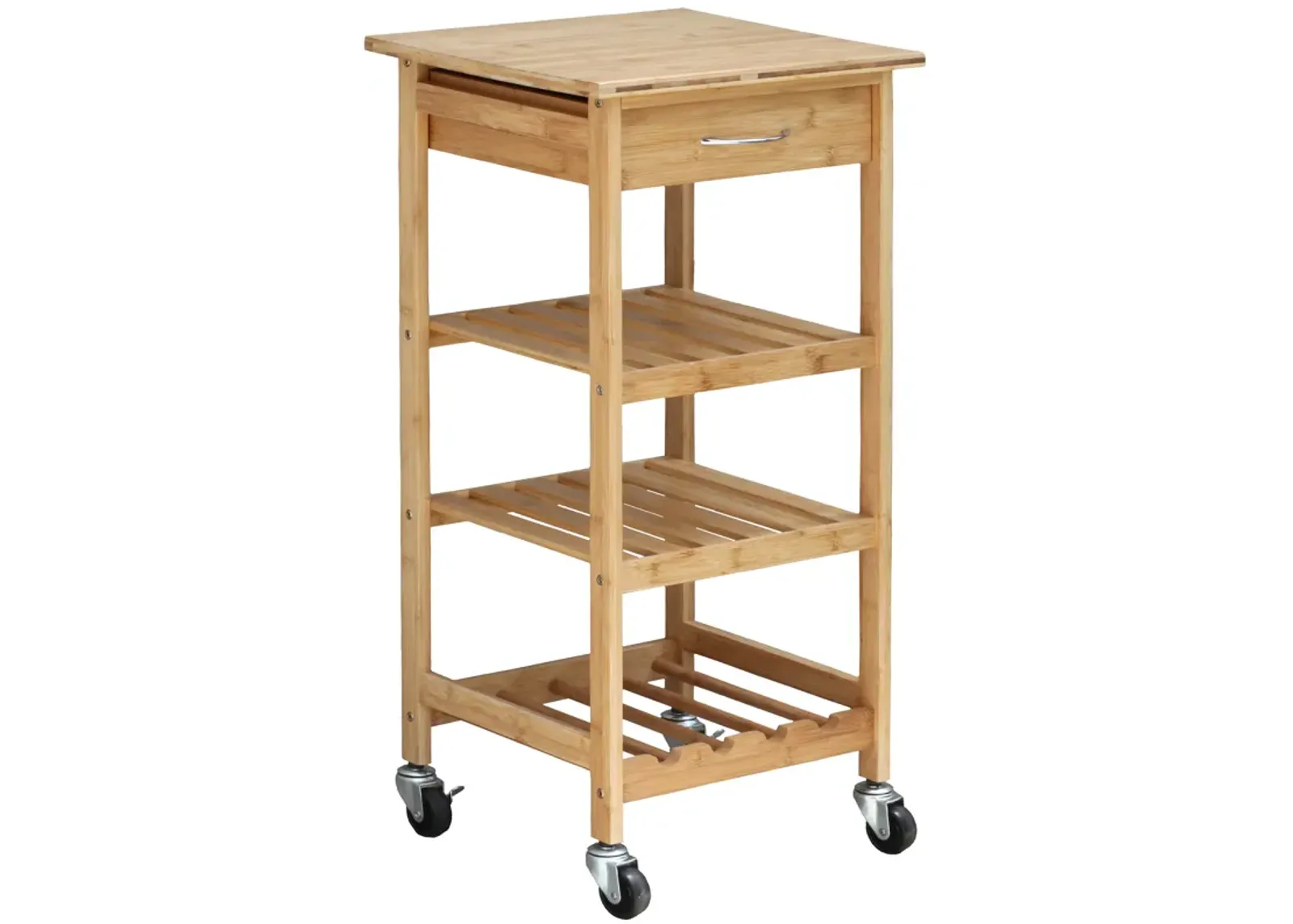 Oceanstar Bamboo Kitchen Trolley