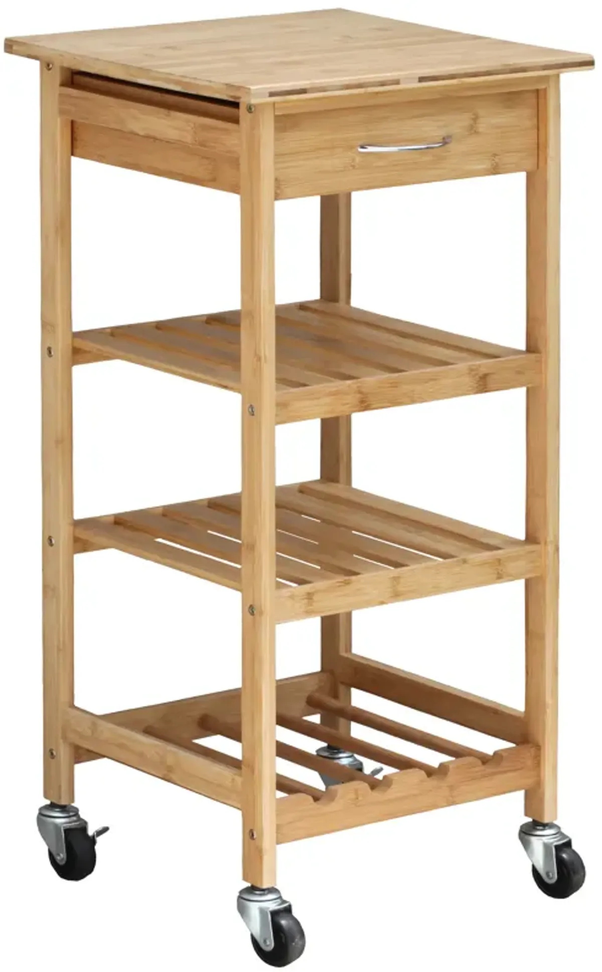 Oceanstar Bamboo Kitchen Trolley