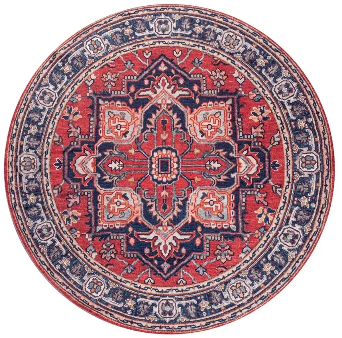 Cirali Ornate Large Medallion Machine-Washable Area Rug