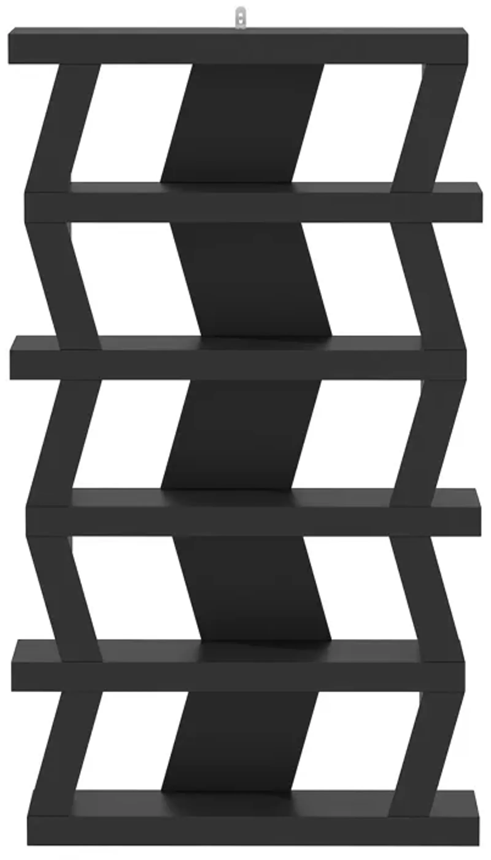 FUFU&GAGA Modern 5-Tier Bookshelf – Stylish and Functional Storage, (35.4" W x 11.5" D x 63.8" H),Black