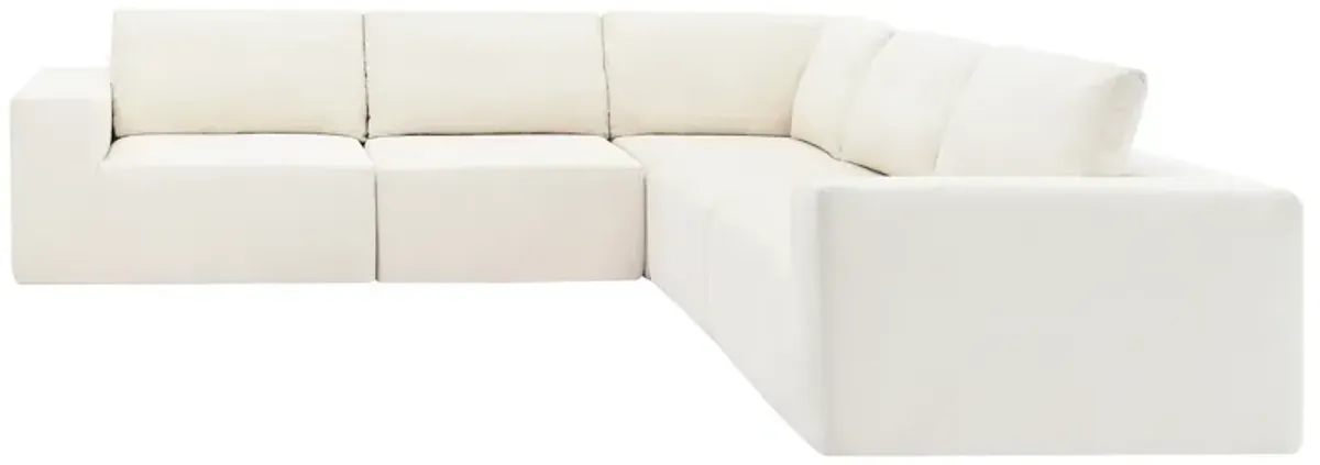 Merax Luxury L Shaped Terry Cloth Sectional Sofa