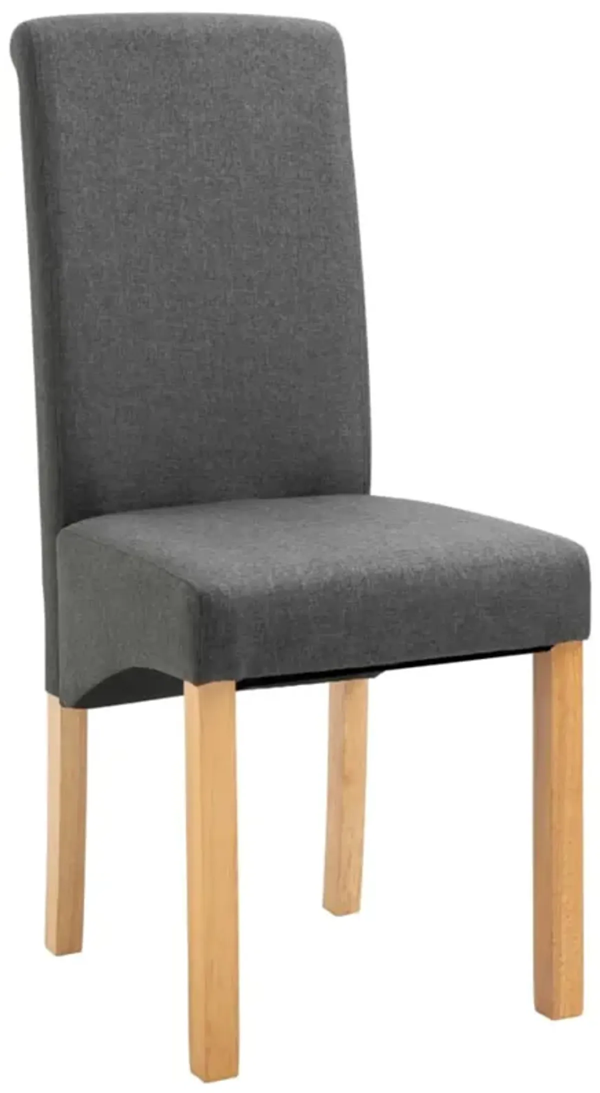 vidaXL Dining Chairs 2 pcs Gray Fabric