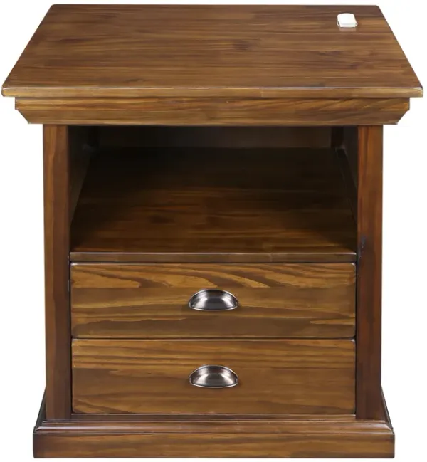 Casual Home Lincoln Nightstand Compartment, Concealment Furniture, Mocha