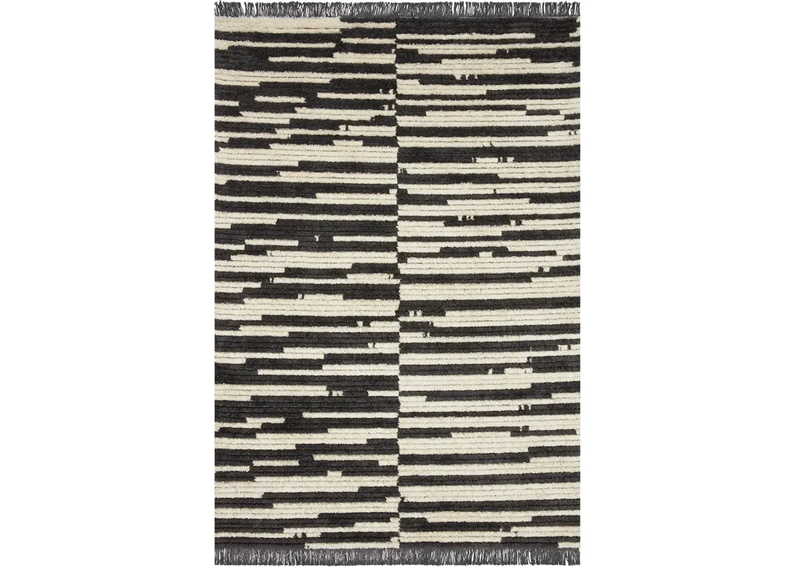 Alice ALI03 Cream/Charcoal 5'2" x 7'6" Rug