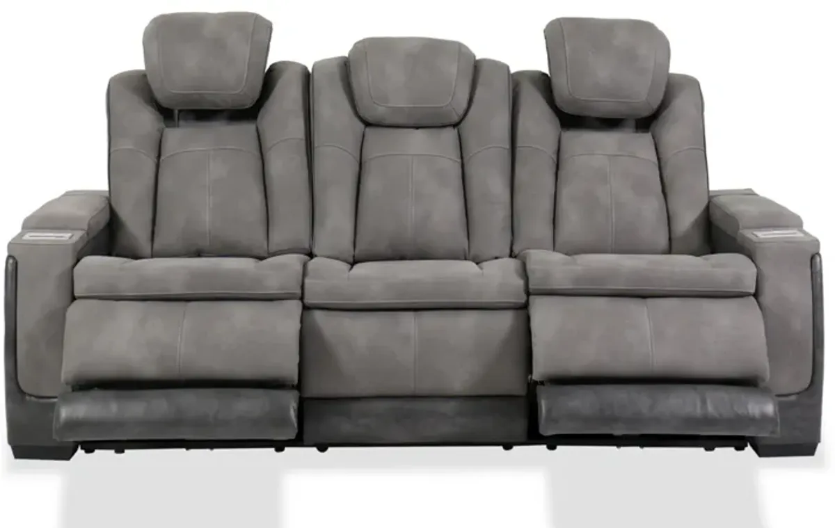 Next-Gen DuraPella Slate Dual Power Reclining Sofa